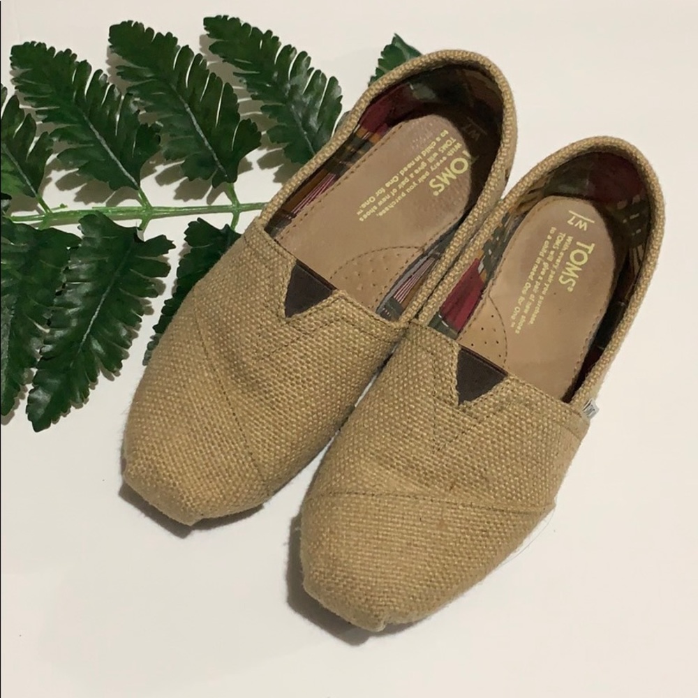 TOMS Natural Burlap Cloudbound Alpargata Size 7